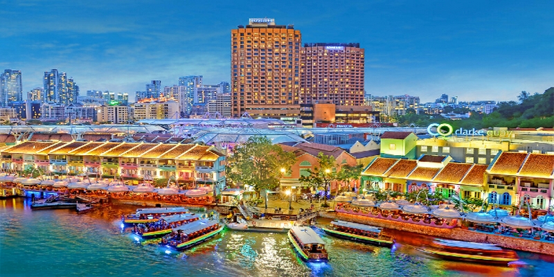 Clarke Quay - Điểm ăn chơi hấp dẫn nhất Singapore về đêm.